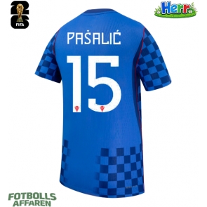 Kroatien Mario Pasalic #15 Bortatröja VM 2026 Kortärmad